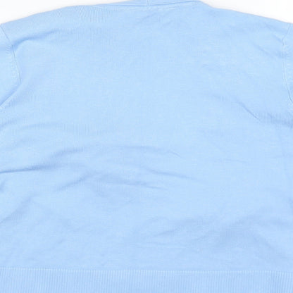 Womens UK Size 10 BHS Blue Cardigan Jumper