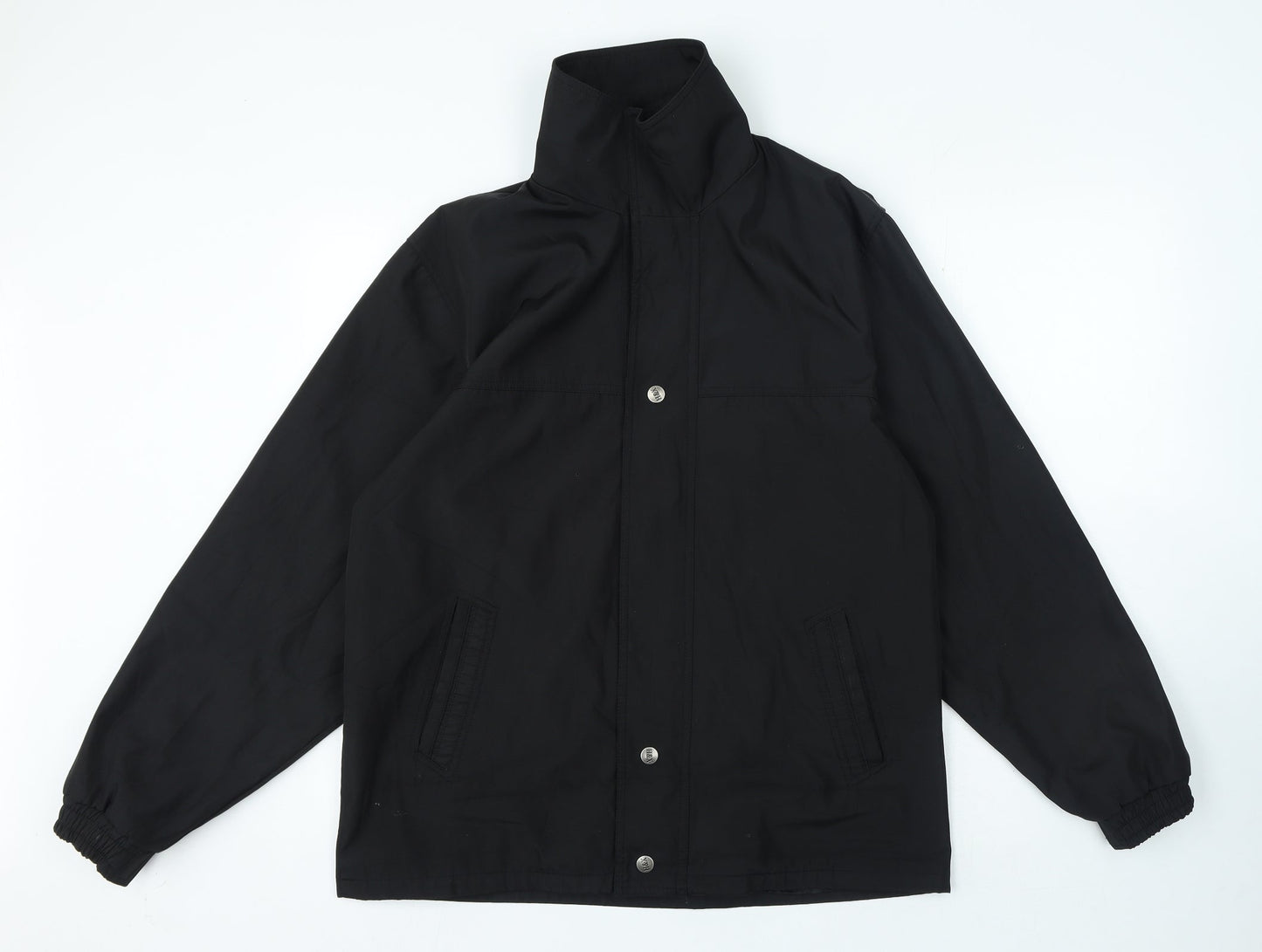Mens UK Size L Buonamico Black Overcoat