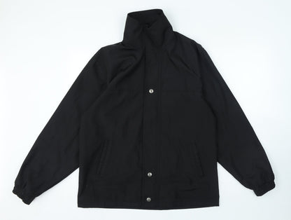 Mens UK Size L Buonamico Black Overcoat