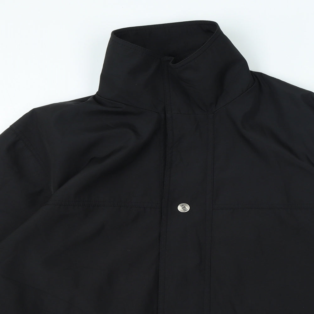 Mens UK Size L Buonamico Black Overcoat