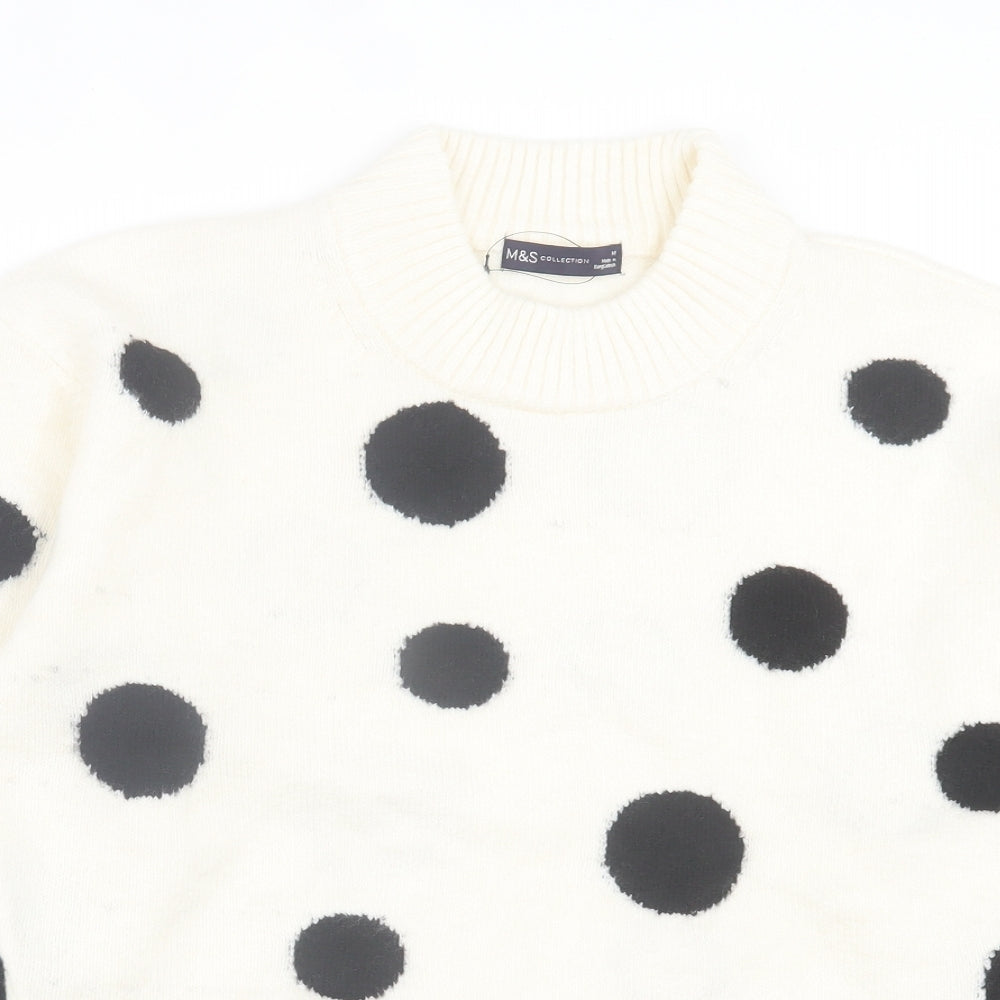 Womens UK Size M Marks and Spencer Ivory Pullover Jumper