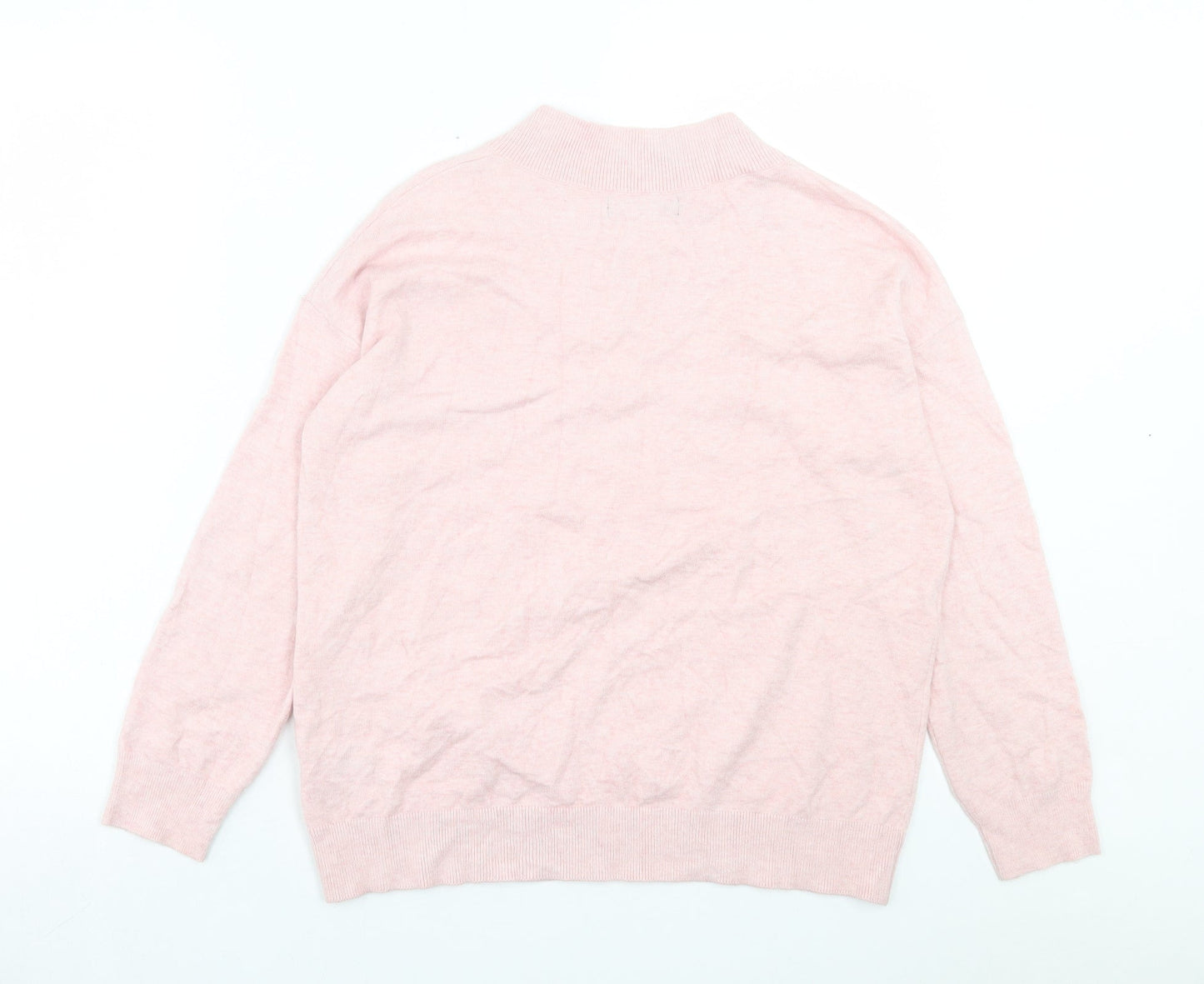 Womens UK Size S Marks and Spencer Pink Pullover Jumper