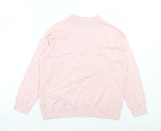 Womens UK Size S Marks and Spencer Pink Pullover Jumper