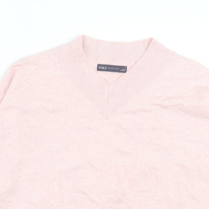 Womens UK Size S Marks and Spencer Pink Pullover Jumper