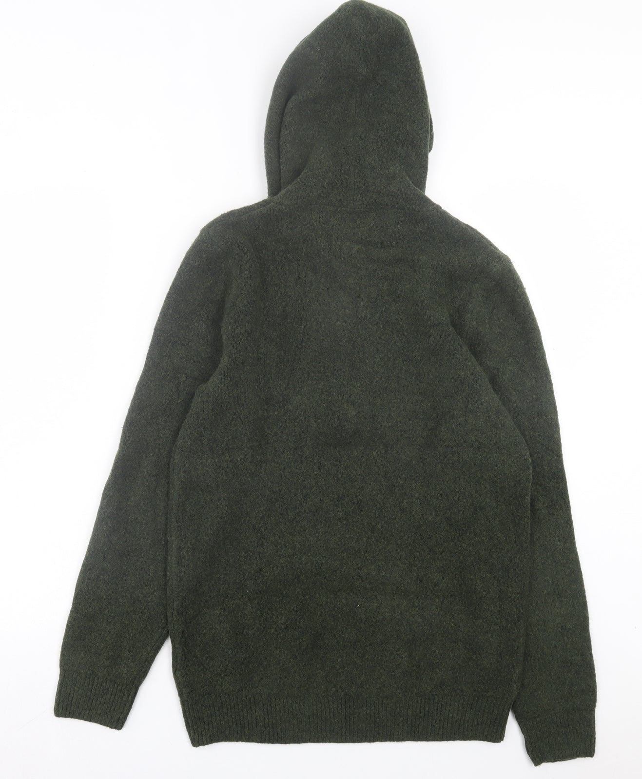 Mens UK Size XS Marks and Spencer Green Pullover Hoodie