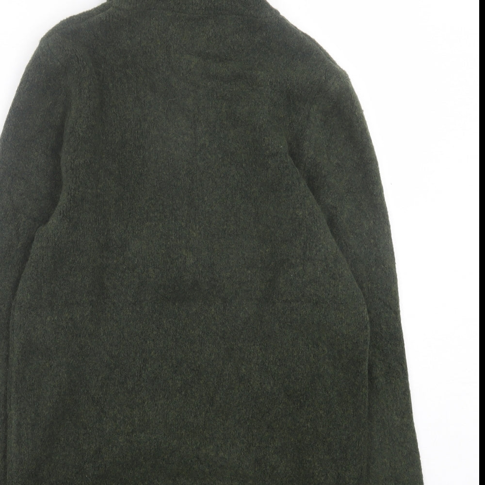 Mens UK Size XS Marks and Spencer Green Pullover Hoodie