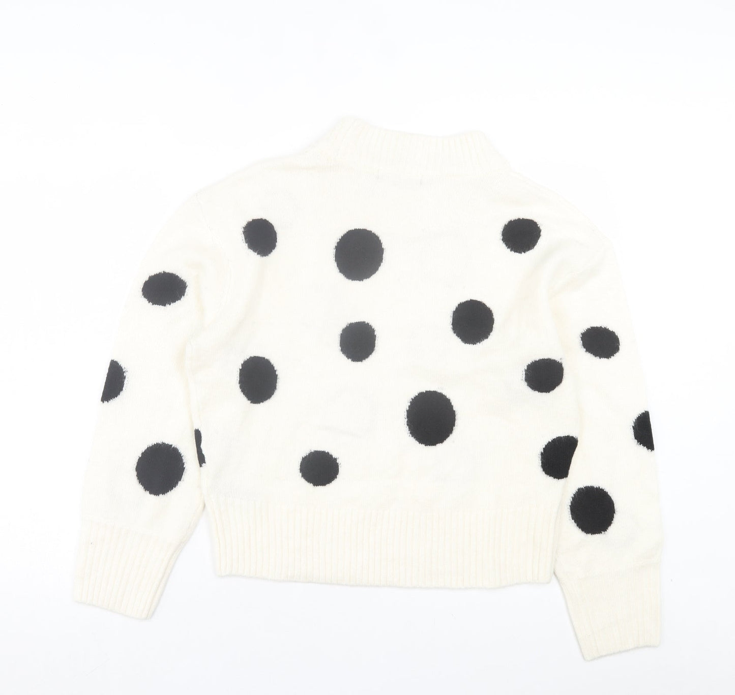 Womens UK Size M Marks and Spencer White Pullover Jumper