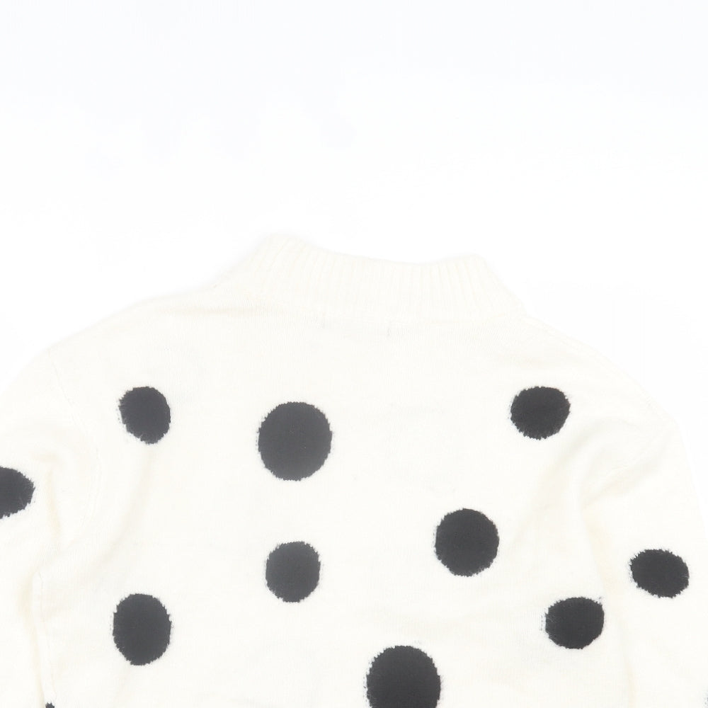 Womens UK Size M Marks and Spencer White Pullover Jumper