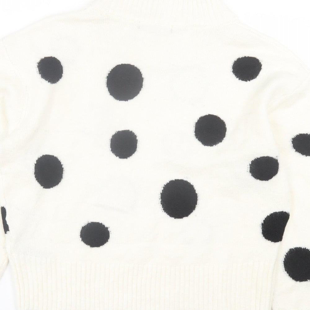 Womens UK Size M Marks and Spencer White Pullover Jumper