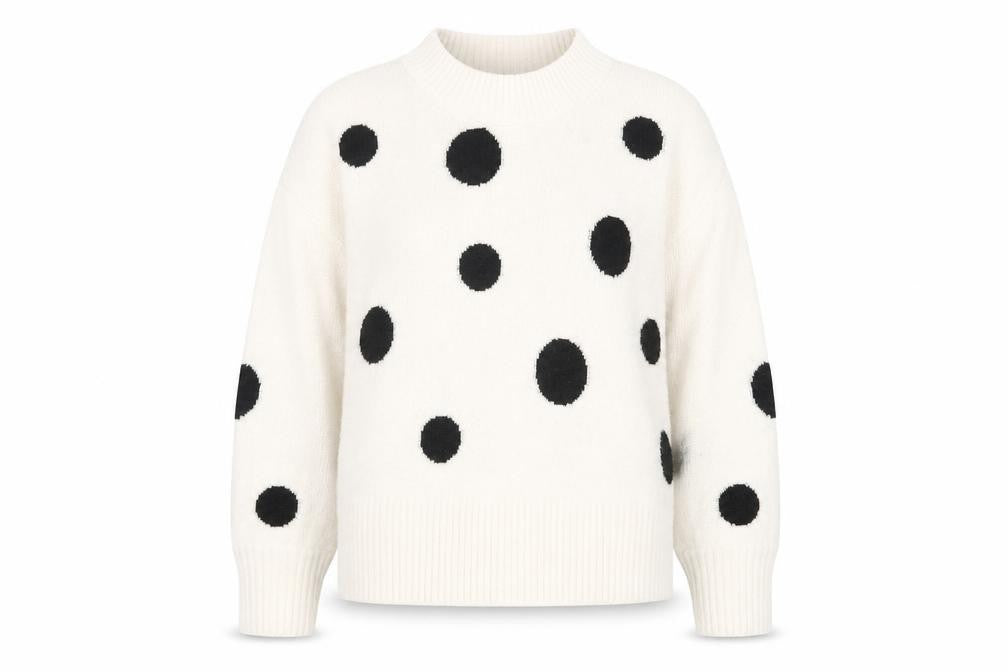 Womens UK Size L Marks and Spencer White Pullover Jumper