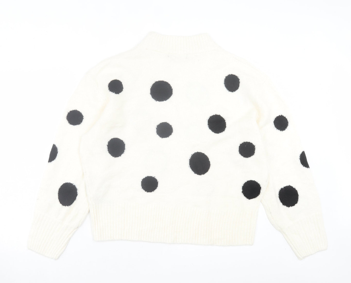 Womens UK Size L Marks and Spencer White Pullover Jumper