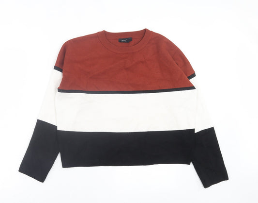 Womens UK Size M New Look Multicoloured Pullover Jumper