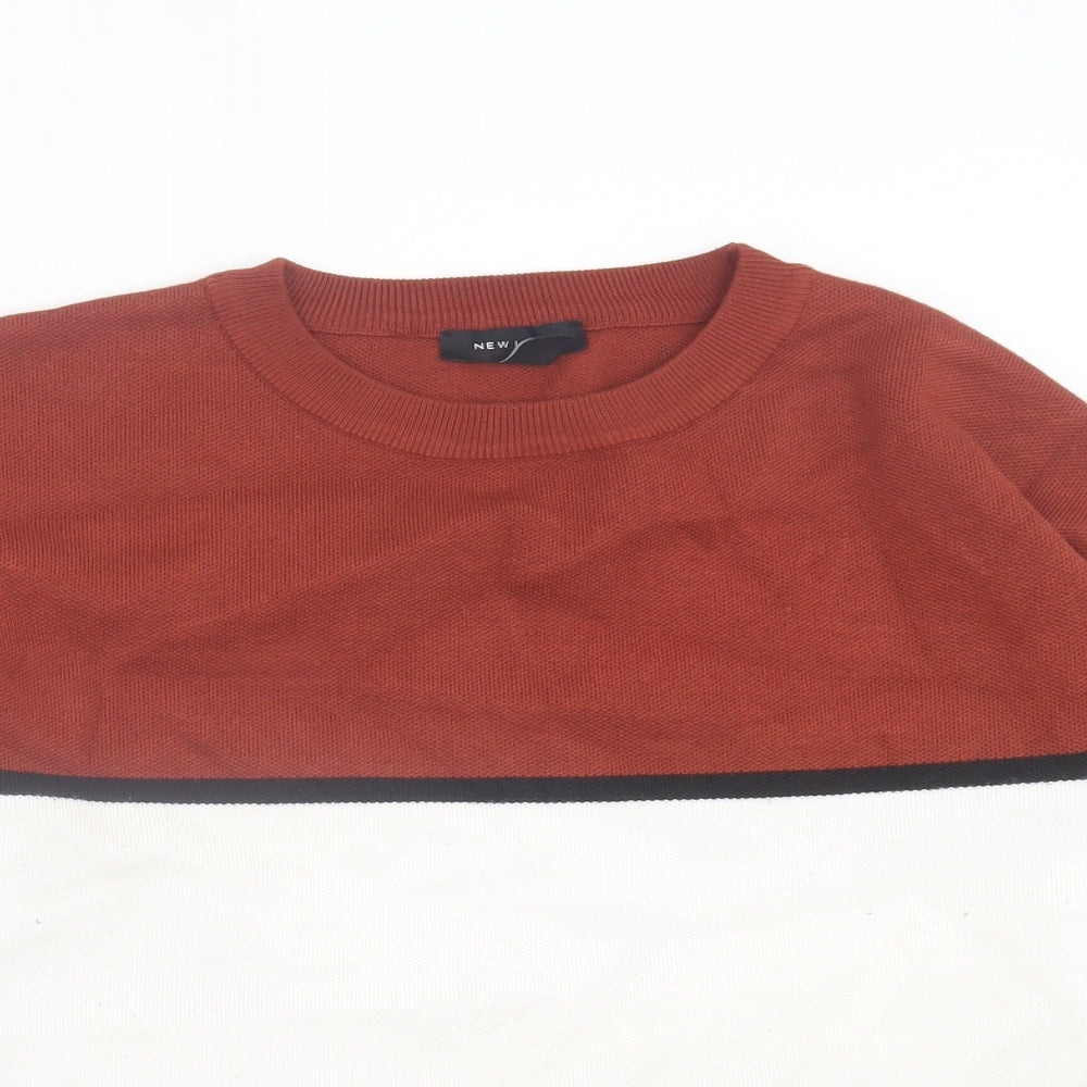 Womens UK Size M New Look Multicoloured Pullover Jumper