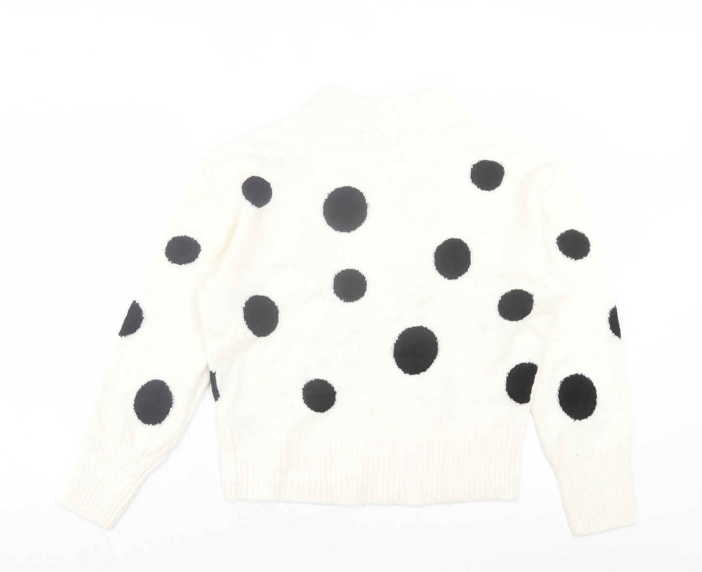 Womens UK Size M Marks and Spencer White Pullover Jumper