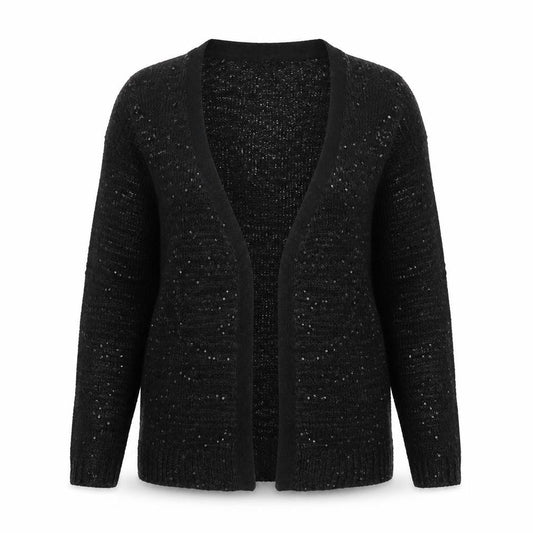 Womens UK Size 18 Max Black Cardigan Jumper