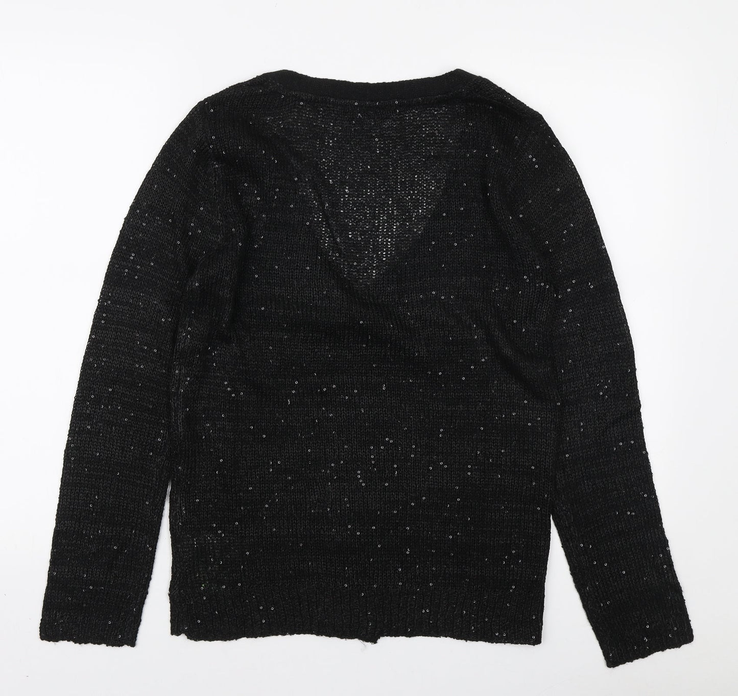 Womens UK Size 18 Max Black Cardigan Jumper