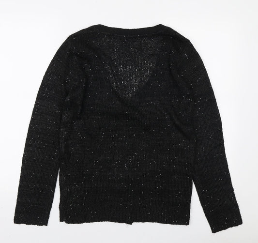 Womens UK Size 18 Max Black Cardigan Jumper