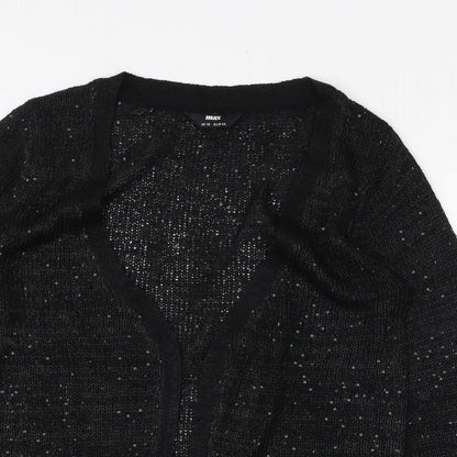Womens UK Size 18 Max Black Cardigan Jumper