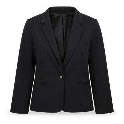 Damrat Womens Black Polyester Jacket Blazer Size 18