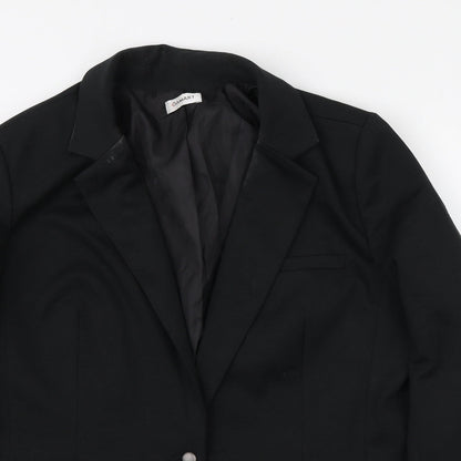 Damrat Womens Black Polyester Jacket Blazer Size 18