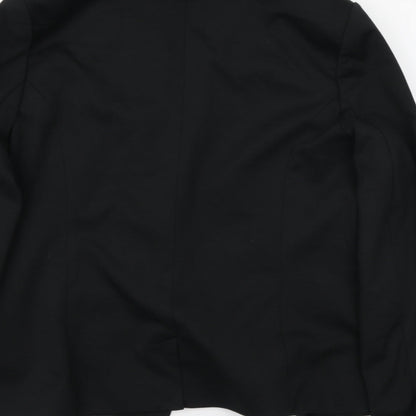 Damrat Womens Black Polyester Jacket Blazer Size 18