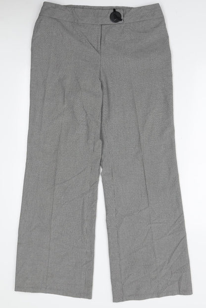 Womens UK Size 14 Marks and Spencer Regular Fit  White Trousers