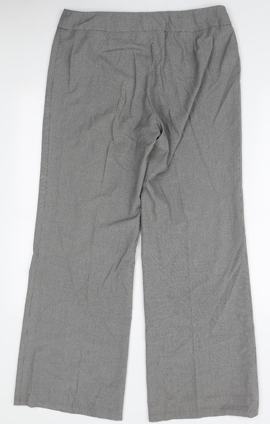 Womens UK Size 14 Marks and Spencer Regular Fit  White Trousers