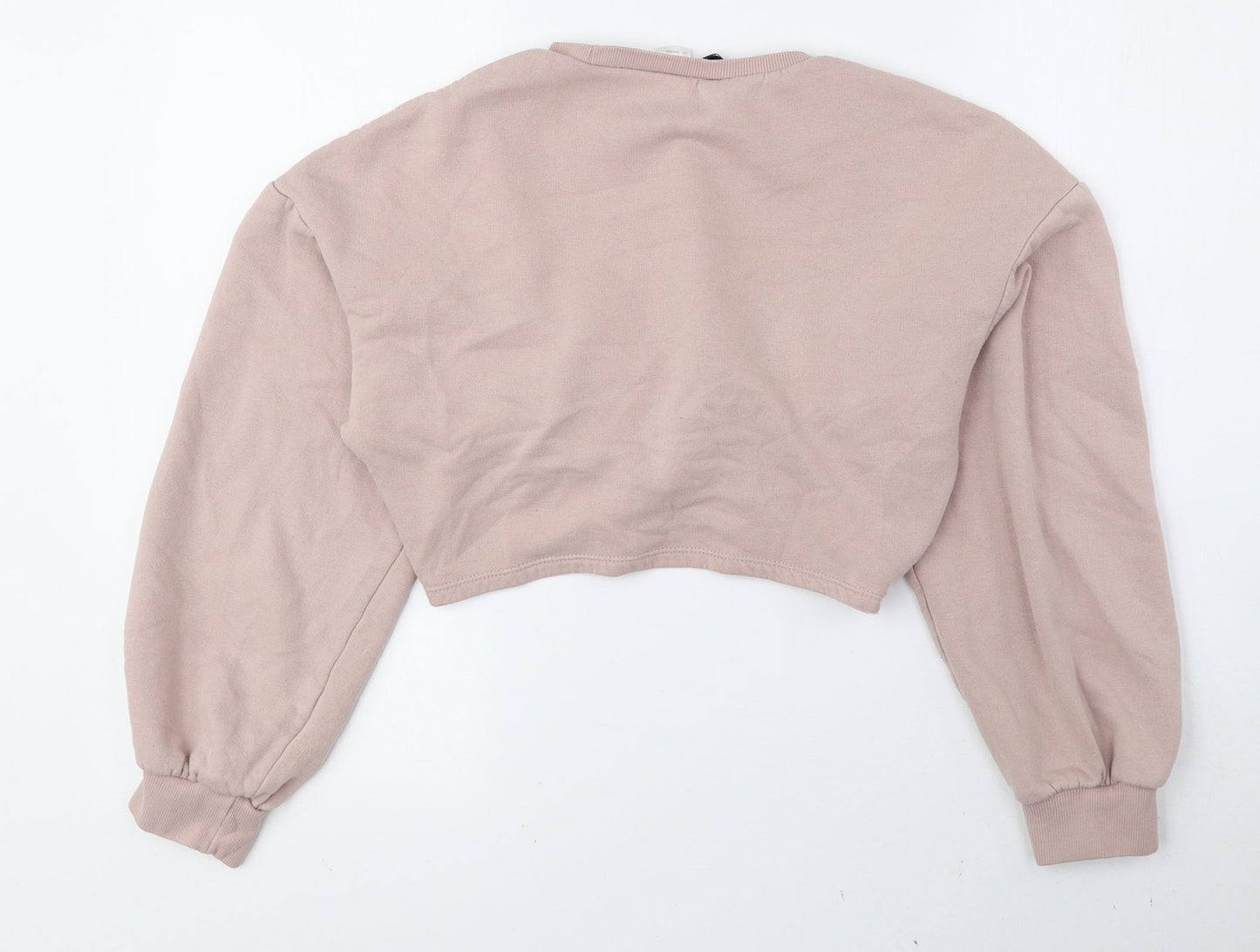 Womens UK Size S Divided by H&M Pink Pullover Sweatshirt
