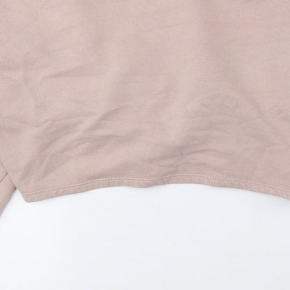 Womens UK Size S Divided by H&M Pink Pullover Sweatshirt