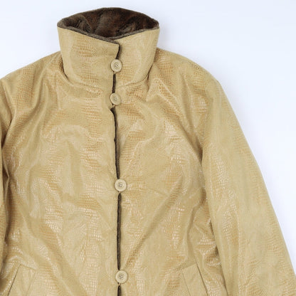 Womens UK Size 14 Gerry Weber Gold Overcoat