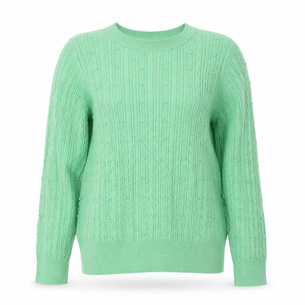Womens UK Size 14 F&F Green Pullover Jumper