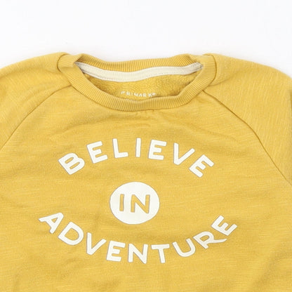 Atmosphere Baby Yellow Cotton Pullover Jumper Size 12-18 Months Pullover