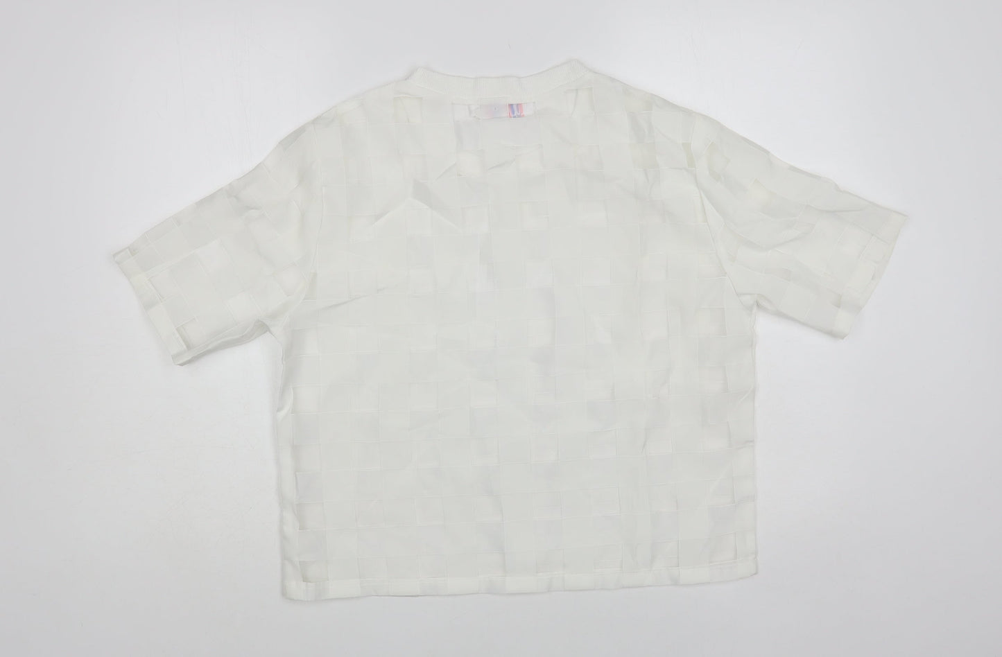 Womens UK Size S Lola May White Basic Blouse