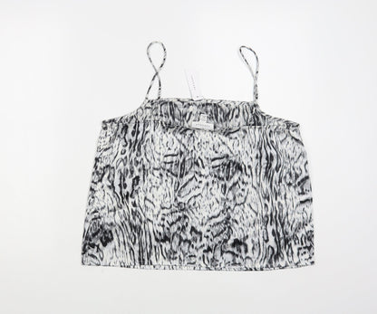 Womens UK Size M Topshop Grey Camisole Blouse