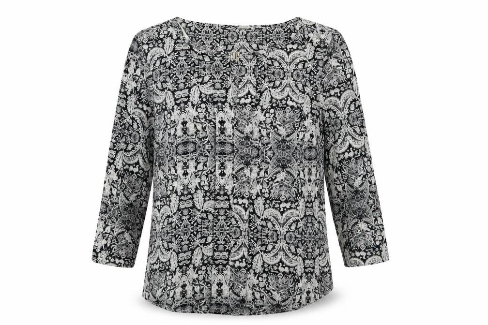Womens UK Size 8 H&M Grey Basic Blouse