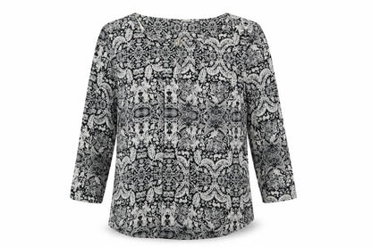Womens UK Size 8 H&M Grey Basic Blouse