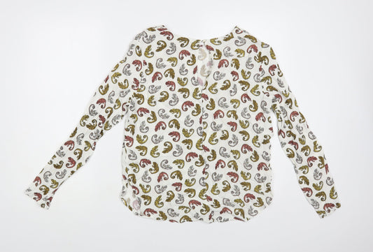 Womens UK Size 10 H&M White Basic Blouse