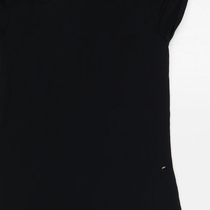 Zara Womens Black Cotton Shift Size M Round Neck Pullover