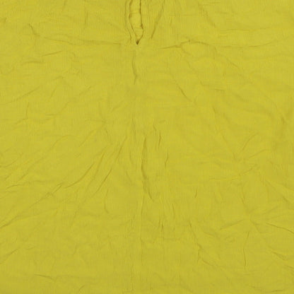 Womens UK Size 14 NEXT Yellow Basic Blouse