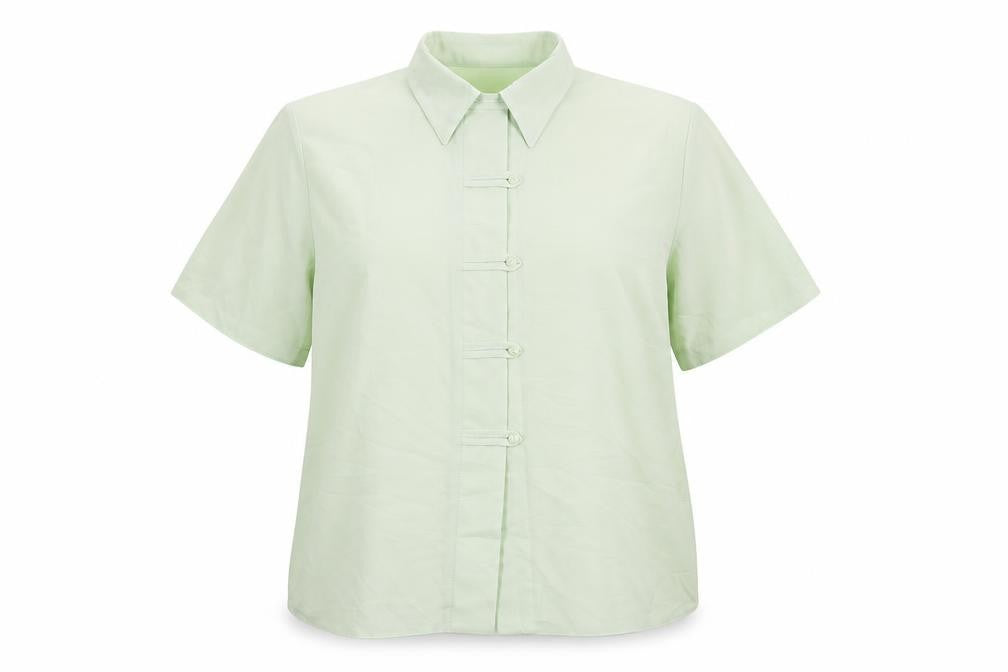 Womens UK Size 18 Christian Marcus Green Basic Button-Up