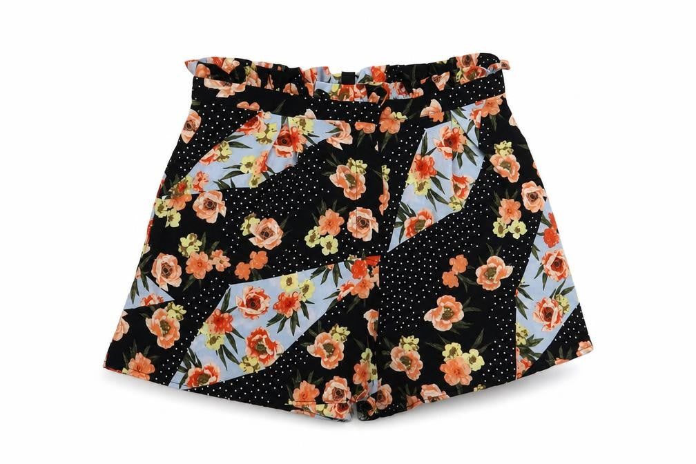 Womens UK Size 10 Topshop Regular Fit Paperbag Shorts