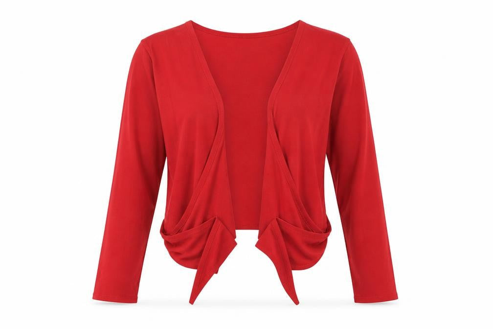 Womens UK Size 12 Marks and Spencer Red Wrap Sweatshirt