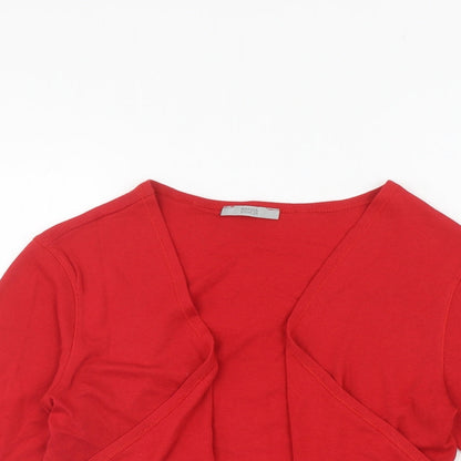 Womens UK Size 12 Marks and Spencer Red Wrap Sweatshirt