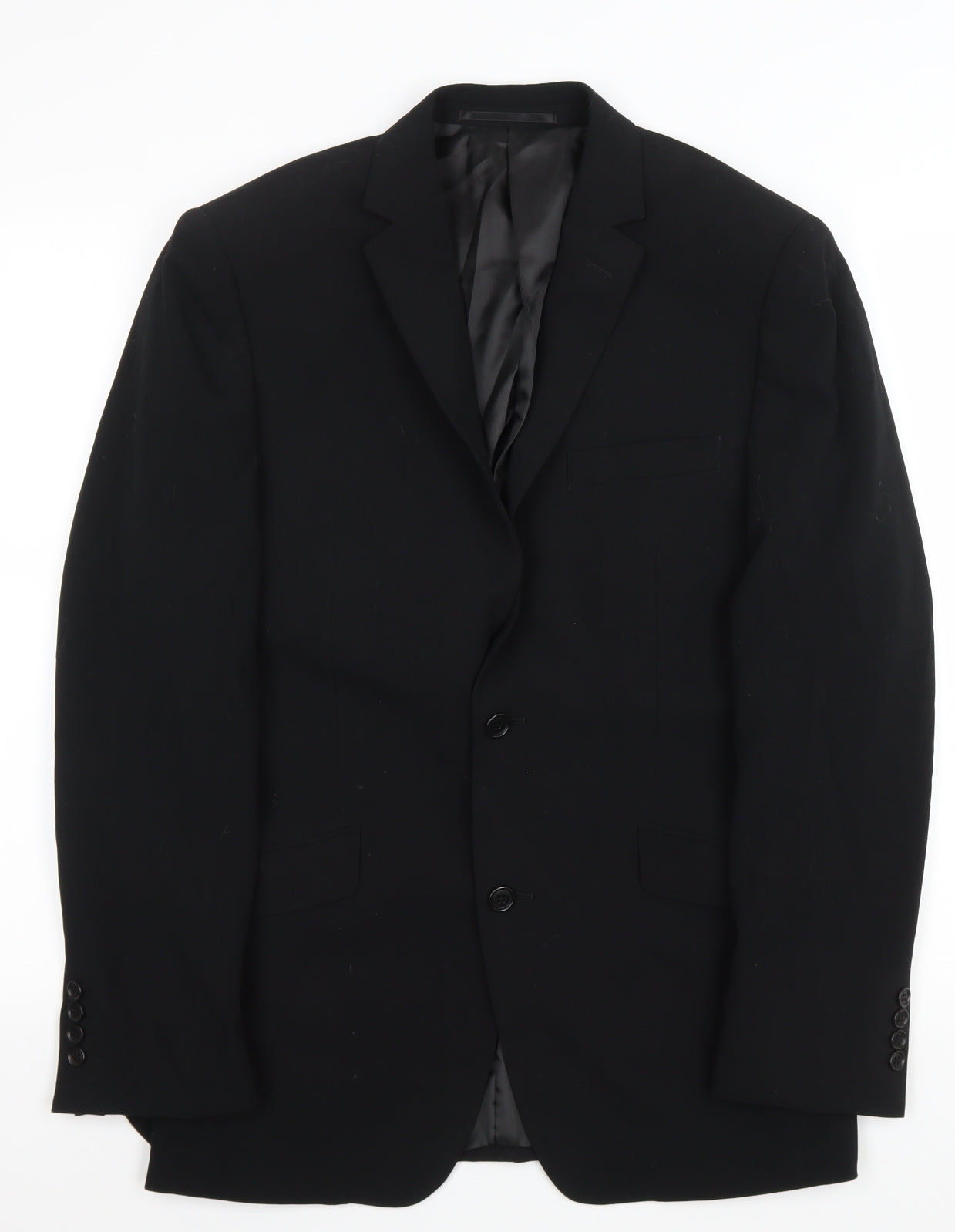 Mens UK Size 36 Lambretta Regular Black Suit Jacket