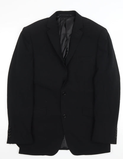 Mens UK Size 36 Lambretta Regular Black Suit Jacket