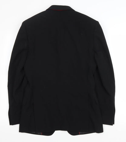 Mens UK Size 36 Lambretta Regular Black Suit Jacket