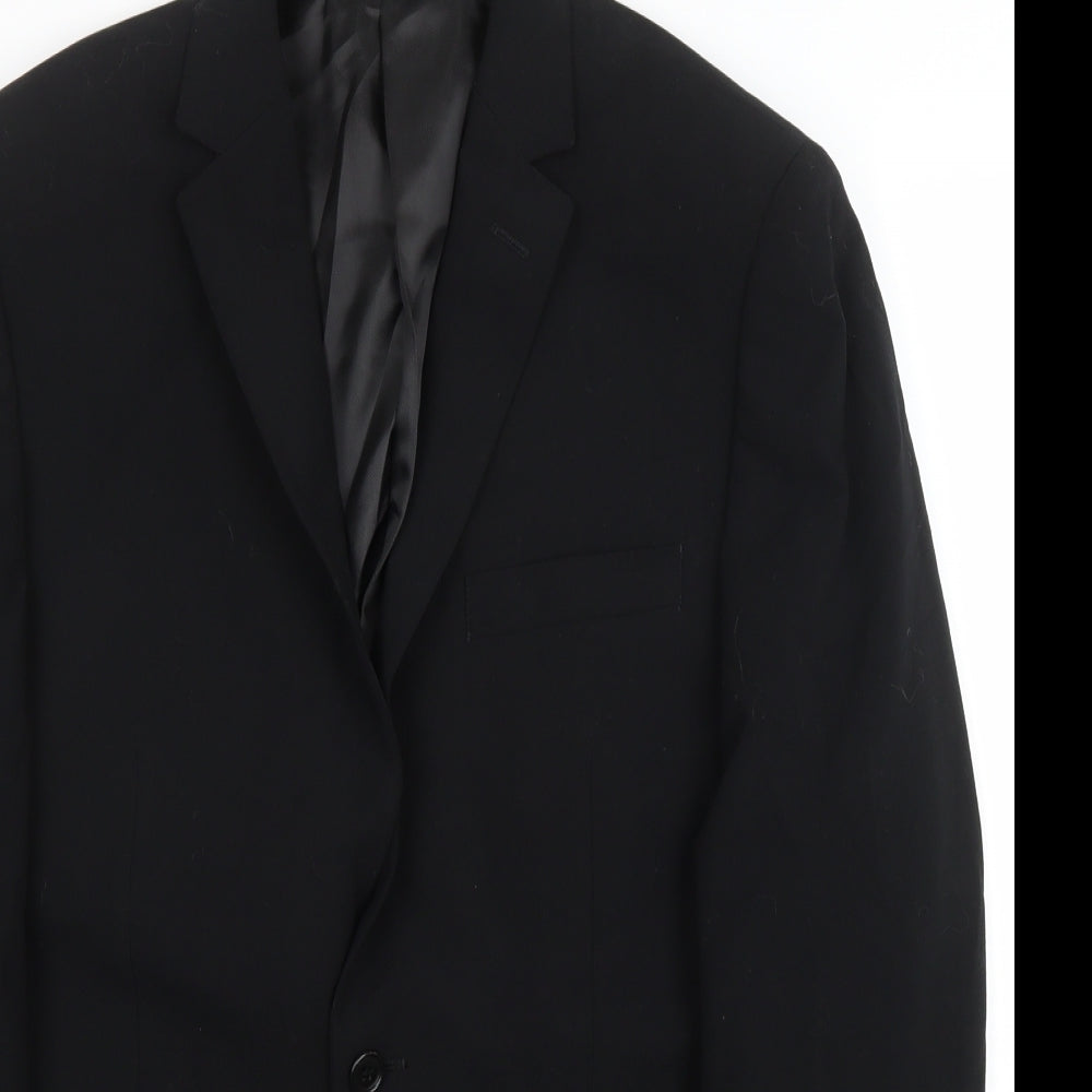 Mens UK Size 36 Lambretta Regular Black Suit Jacket