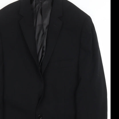 Mens UK Size 36 Lambretta Regular Black Suit Jacket