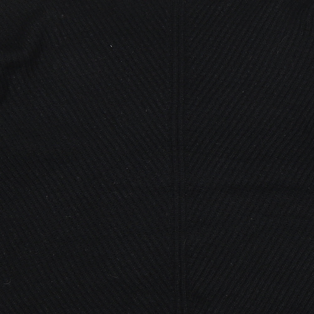 Primark Womens Black Mock Neck Acrylic Pullover Jumper Size 12