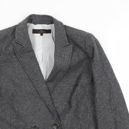 NEXT Womens Grey Cotton Jacket Blazer Size 14